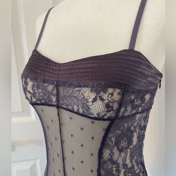 Satin and Lace Lavender Camisole Top - Picture 4 of 11